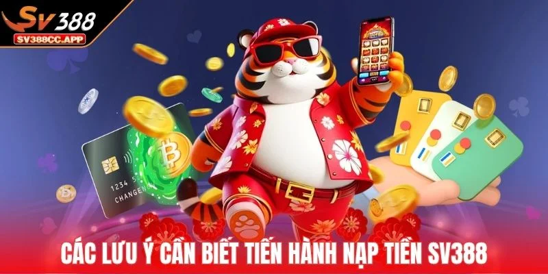 Các lưu ý cần biết tiến hành nạp tiền SV388
